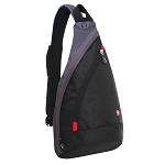 Рюкзак Swissgear SA1092230 "Mono sling" с одной лямкой черный/серый 25х15х45см